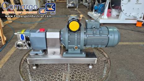 Zhu-Heng Sanitary stainless steel lobe pump for viscous, pasty or sensitive fluids.